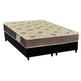 Cama Box King: Colchão Anatômico Orthoflex D33/ep Matera + Base Crc Suede Black(193x203)