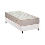 Cama Box Solteiro: Colchão Molas Ortobom Multilastic Superluxo + Base White(88x188)