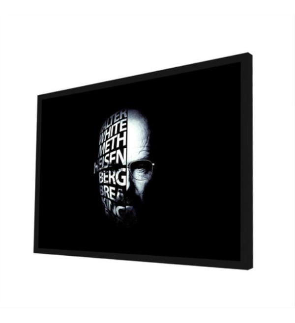 Quadro Decorativo Breaking Bad Walter White 53x73cm