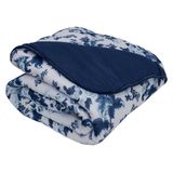 Edredom Solteiro Drop P A Floral Azul