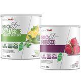 Chá Verde Instantâneo Couve Salvia E Salsa + Hibisco Solúvel