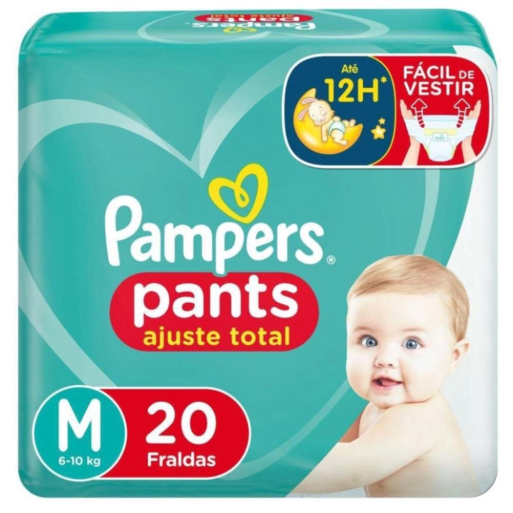 Fralda Pampers Pants Ajuste Total Tamanho M Com 20 Unidades