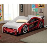 Cama Infantil Carro De Corrida 0,70 Vermelho - Vitamov 05010