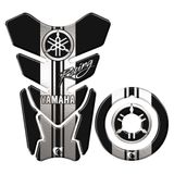 Adesivo Protetor Tanque E Bocal Moto Yamaha Racing Preto