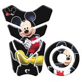 Adesivo Protetor Tanque E Bocal Yamaha Mickey Preto