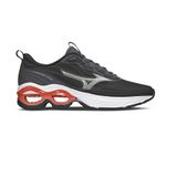 Tenis Mizuno Wave Frontier 14 Masculino - Preto/vermelho - 42