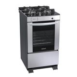 Fogão a Gás 4 Bocas Venax Delplus Vitreo Bl Inox