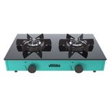 Fogao A Gas Portatil 2 Bocas Venax Flamalar Vitreo Verde