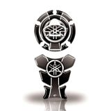 Kit Protetor Tanque Yamaha Acima 2016 Diapasão Diapasão Cinza