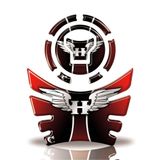 Kit Protetor Tanque E Bocal Moto Honda Acima 2018 Vermelho