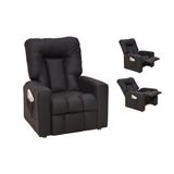 Poltrona do Papai Reclinável Pallas MX5 - Preto Corino