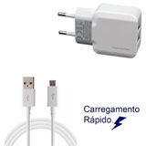 Melhor Carregador Micro V8 Rapido Duplo 5.1 Com Cabo Usb Bra