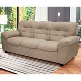 Sofá De 3 Lugares Linoforte Stillus Ii Com 204 Cm De Largura E Revestido Em Tecido Suede