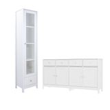 Cristaleira + Aparador Buffet Ditália E-962-r-626 Cor:branco Branco