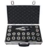 Kit Jogo De Pinças Er40 + Mandril Porta Pinças Iso 50 + Chave