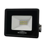 Refletor Blumenau De Led Slim 10w Preto Bivolt 6500k Luz Fria