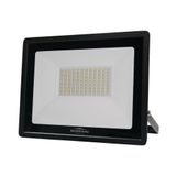 Refletor Blumenau De Led Slim 100w Preto Bivolt 3000k Luz Quente