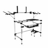 Rack Titanium Studio RS-120 Custom para KIT DJ + Controlador + Monitores de Referência + Notebook