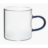 Dupla De Caneca Vidro Boro Alça Azul 100 Ml - Mimo Style