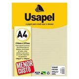 Papel Vergê A4 180g 50 Folhas - Usapel - Palha