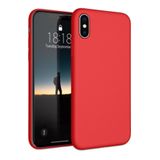 Capa Capinha Ultra Fina Fosca iPhone X 7 8 E Plus - Vermelho - iPhone X Xs