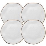 Prato De Sobremesa Ryo Maresia 21,5 Cm - Porcelana Azul