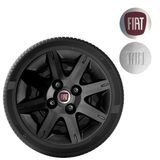 Calota Grid Calotas Uno Palio Way Aro 13 Preto Brilho 072cb