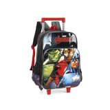 Mochila De Rodinhas Luxcel Avengers Vermelho 41x30x14cm