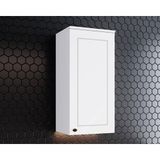 Armário Aéreo Cozinha Modulado Americana C/ 1 Porta Branco - Henn