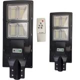 Luminaria Solar 240w Led Poste 2 Unidades Controle Rua Senso