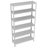 Estante Em Aço Dupla Flex Colorida 176x92x30cm #20/26 Amapá Cinza