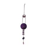 Porta Vela Suspenso Roxo - Altura 67cm