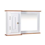 Aéreo Para Balcão De Banheiro Com Espelho Dália - M53059-97 Cor Laca - Branca