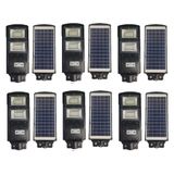 Luminaria Solar 120w Poste Sensor Movimento Led Kit 6 Und Co