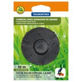 Carretel 2 Fios De Nylon 1,8 Mm Para Aparador De Grama 10m