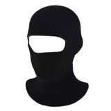 Touca Motoqueiro Balaclava Ninja 1 Furo Adulto Lã 34x18cm Cor Preto