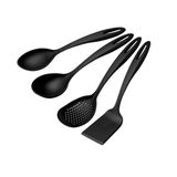 Jogo De Utensílios Tramontina Ability Em Nylon Preto 4 Peças