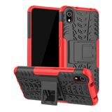 Capa Capinha Xiaomi Redmi 7a Proteção Hybrid Anti Impacto - Preto com vermelho