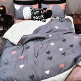 Kit Coberdrom Super King Sherpa Com 2 Fronhas Love Designer
