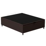 Base Para Cama Box Baú Casal 138x188cm Hit Corano Marrom