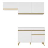 Conjunto Lavanderia Multiuso Armário E Balcão Multimóveis Branco