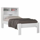 Cama Solteiro Invicta Com Baú Branco - Santos Andirá