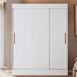 Guarda-roupa 3 Portas Correr 2 Gavetas Flórida Cr4142 Branco