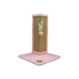 Arranhador Pet Para Gatos Com Base Externa Em Sisal - Rosa