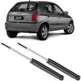 2 Amortecedor Chevrolet Celta 2001 A 2014 Traseiro Nakata