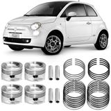 Kit Pistão Anel Std Fiorino Siena Palio Punto Uno Metal Leve