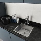 Pia Cuba Para Cozinha Varanda De Inox 40x40 Quadrada