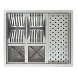 Calha Varanda Gourmet Cozinha Inox P/talheres Luxo
