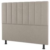 Cabeceira Cama Box Casal King Size Cora 195cm Suede Bege