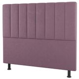 Cabeceira Cama Box Casal King Size Cora 195cm Suede Rosé